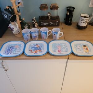 Disney Character Plate and Mug Set